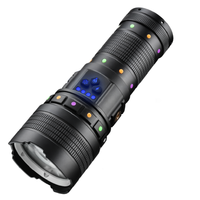 Lampe de poche LED haute puissance, affichage numérique, lampe de poche tactique rechargeable par USB, pour le camping, la randonnée, les situations d'urgence