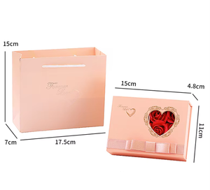 Collar de Flores Artificiales Romántico para Propuesta de Matrimonio, Anillo de Jabón con Rosa, Caja de Joyería para Regalo del Día de la Madre, Venta al Por Mayor - Product Image 6