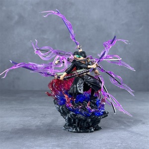 Original Anime coleccionable 24Cm Luffy Ashura Nine Blade Flow tres cabezas seis brazos Roronoa Zoro figura de acción para regalo de Fans - Product Image 3