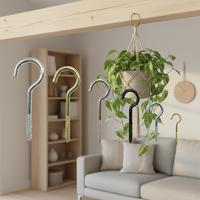 Ganchos de tornillo personalizables de acero con rosca de madera para iluminación de techo, estructuras de escenario, cercas exteriores, jardines y construcción.