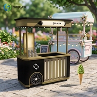 Chariot à glaces mobile d'extérieur à vendre, Vélo-chariot à glaces, Chariot à glaces vintage, Chariot à paletas