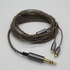 Silver Plated Earphone Cable With Round Mmcx Connector For Se215 Se315 Se425 Se535 Se846 Ue900 Mobile Phone - Product Image 1