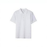 Polo en coton personnalisé pour homme, manches courtes, motif floral brodé sur le devant, coupe décontractée classique