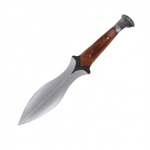 Customizable OEM Railroad Spike <b>Knife</b> with Wood Handle Full Tang Double Edged Forged <b>Knife</b> <b>Sharpened</b> for DIY Camping Upcycling - Product Image 1