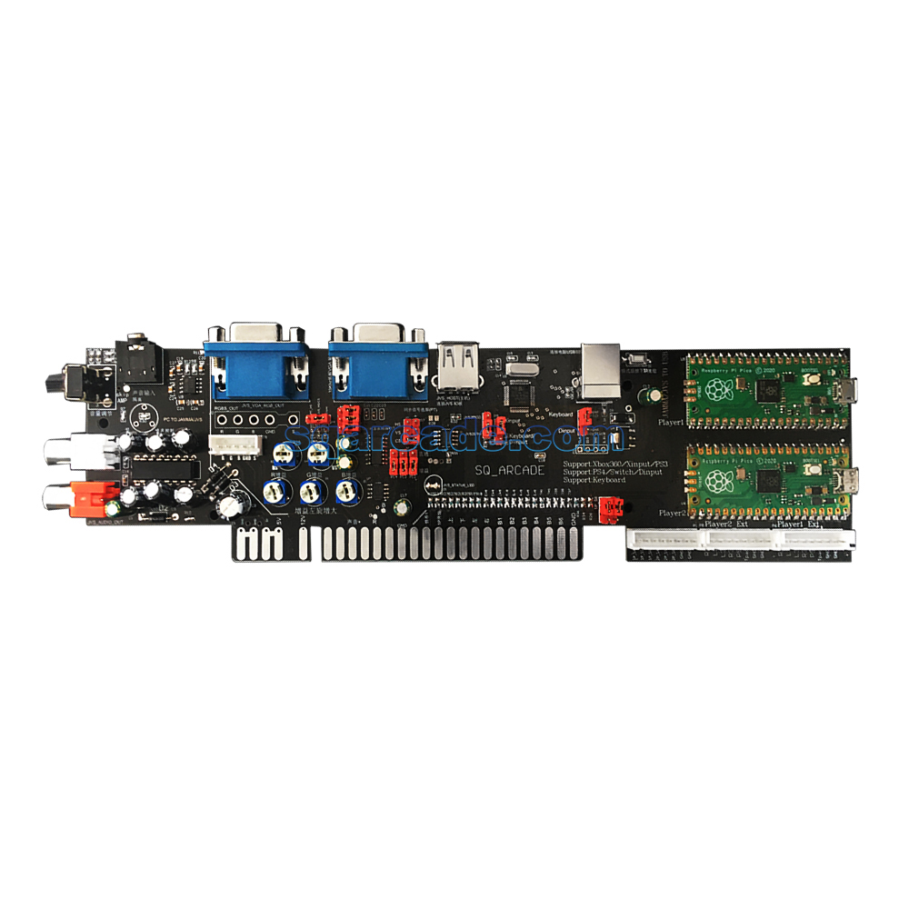 Arcade JAMMA JVS zu PC/PS4/PS5/Xbox360/NSwitch LCD-Gehäuse Pico MiSTer Fpga CRT Emud river 2-in-1-Konvertierungskarte Xinput-Eingang