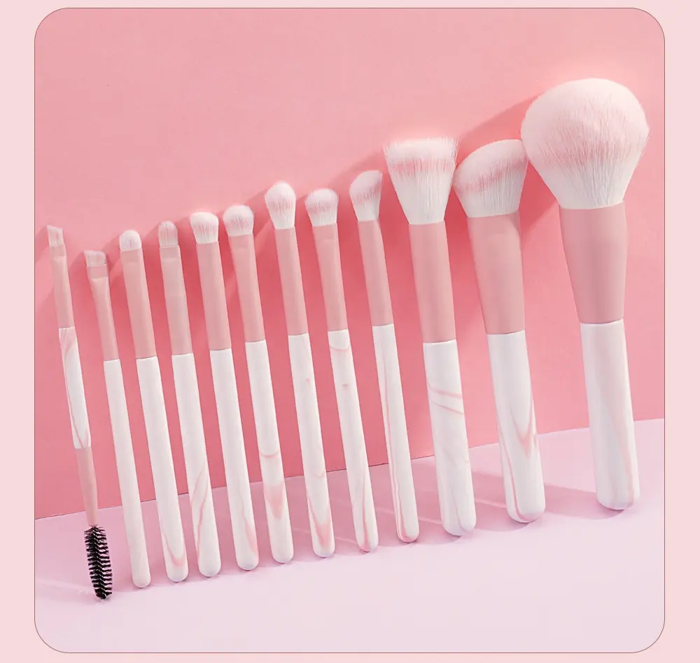 12Pcs Professional Make Up Brushes Set for Foundation Blush Eyeshadow Eyebrow Makeup Tool Kits
