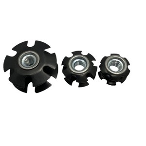 Tubo <span class=keywords><strong>de</strong></span> hierro con tuercas insertables <span class=keywords><strong>de</strong></span> doble capa en forma <span class=keywords><strong>de</strong></span> estrella, tipo <span class=keywords><strong>girasol</strong></span>, galvanizado clase 4, rosca derecha, compatible con enchufe <span class=keywords><strong>de</strong></span> 1/4 pulgada - Product Image 1