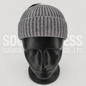 <span class=keywords><strong>Gorros</strong></span> <span class=keywords><strong>de</strong></span> <span class=keywords><strong>lana</strong></span> grises lisos <span class=keywords><strong>para</strong></span> hombre Soochic, <span class=keywords><strong>gorros</strong></span> cortos <span class=keywords><strong>de</strong></span> punto con puño <span class=keywords><strong>para</strong></span> clima frío, fitness, unisex - Product Image 1