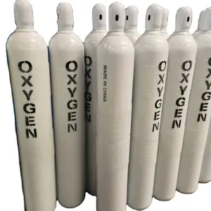 Produsen Cina grosir 40L tabung oksigen Argon silinder dengan katup CGA320