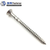Sekrup Dek Kayu Torx/Star Drive Baja Tahan Karat 304/316 Metrik & Inci # 8- # 12 Diameter 30-150mm Panjang