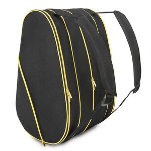 Échantillon Gratuit - Sac de Tennis Oxford Grande Taille BSCI avec Fermeture Éclair, Léger, Sac à Dos de Transport, Compartiment Séparé pour Chaussures et Raquettes - Product Image 4