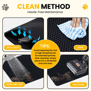 <span class=keywords><strong>Tapis</strong></span> de <span class=keywords><strong>litière</strong></span> pour <span class=keywords><strong>chat</strong></span> double couche, en nid d'abeille, imperméable, anti-urine, en EVA souple, lavable, facile à nettoyer, pour <span class=keywords><strong>litière</strong></span> pour animaux de compagnie - Product Image 3
