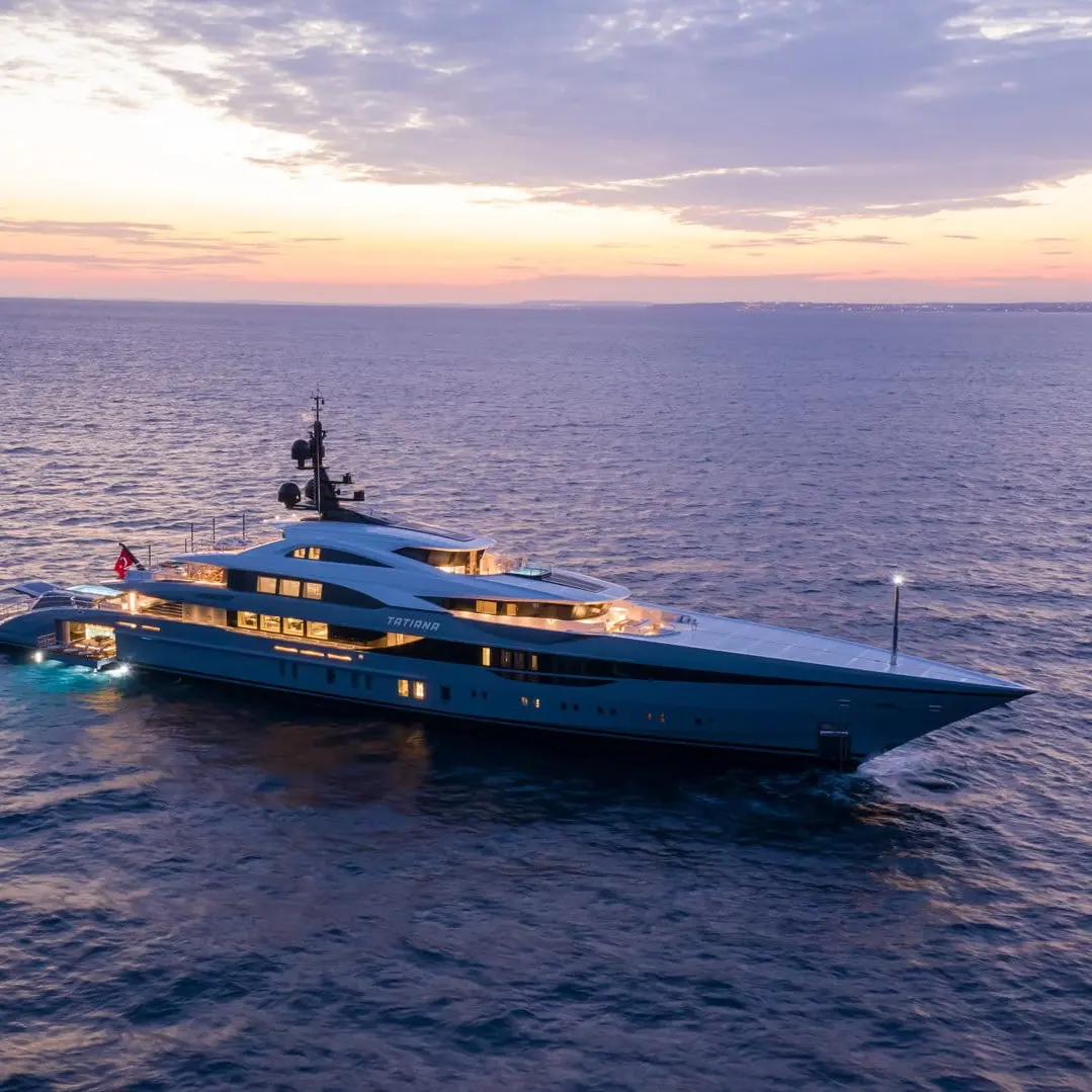 263ft Chinese ship fiberglass hull material custom super yacht luxury mega yacht for sale