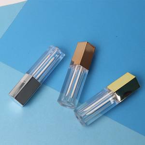 En stock Liquid Lipstick Lipgloss Container 5ml clear Empty Lip Gloss Tube Lip Gloss Packaging Container con Brush - Product Image 2