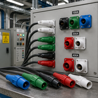 Connecteurs industriels CHENF à verrouillage par came, 150A 200A 400A, étanches IP44, multi-couleurs, sortie d'alimentation stable