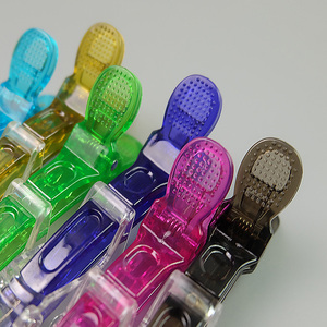 Pinzas de Pelo Transparentes Personalizadas para Peluquería, Pinzas de Cristal Tipo Pato, Pinzas de Cocodrilo para Salón y Club - Product Image 3