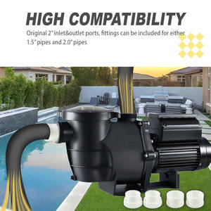 Jade J250015 <span class=keywords><strong>Pompe</strong></span> de <span class=keywords><strong>piscine</strong></span> programmable multi-vitesses à fréquence variable en cuivre 3HP avec installation facile - Product Image 5