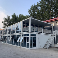 Duplex personnalisé multi-taille 1, 2, 3 chambres, maisons préfabriquées, maisons préfabriquées pour salle de réunion et entrepôt, clé en main