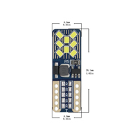 T10 1210 16SMD Auto-Keilleuchte Weiß/Gelb/Rot/Blau/Eisblau/Grün/Rosa W5W Auto-Kennzeichenbeleuchtung Standlicht Leselampe