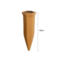 DIHAO Arrosoir en céramique rouge avec dispositif d'irrigation goutte-à-goutte automatique, indispensable pour l'entretien des plantes sans effort, parfait pour la maison et un incontournable en voyage