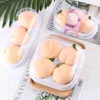 Vente en gros Boîte d'emballage PET jetable transparente pour dessert muffin collation Boîte de mochi à emporter en plastique avec couvercle