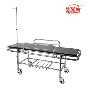 Yuekang Stretcher Trolley 200kg Load Capacity Two Large Wheels Four <b>Small</b> Wheels Customizable For Hospital Use - Product Image 5