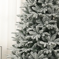 Weihnachtsbaum aus PE+PVC mit Kunstschnee, Weiß, Automatisch, Unbehandelt, 18/21m, für Heim- und Feiertagsdekoration