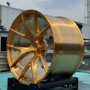 ล้อฟอร์จชิ้นเดียวรุ่น CD-502 สีทองปัดเงา ขนาด 18-24 นิ้ว 5x112 5x120 ขอบลึกเว้า สำหรับ BMW Mercedes Audi Tesla - Product Image 5