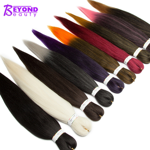 Campione gratuito treccia Pre allungata Pre-allungata per capelli intrecciati Perm Yaki Jumbo trecce capelli sintetici facile capelli precruzzati - Product Image 2