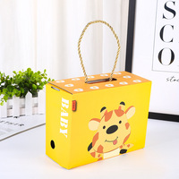 Tingwei – boîte à chaussures noire pour enfants, échantillon gratuit, dessin animé, rangement pliable, jouet, cadeau, bébé, portable, mignon, boîte à chaussures en carton, emballage