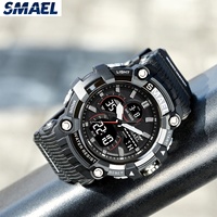 Reloj Deportivo de Buceo para Hombre 2023, Movimiento Electrónico, Resistente al Agua 50 Bar, Pantalla LED Dual, Alarma, Cronómetro, Luminoso