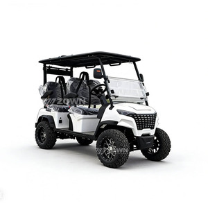 Carrito de Golf de 4 Plazas, Vehículo Eléctrico de Golf con Suspensión Reforzada para Campos de Golf y Campus - Product Image 4