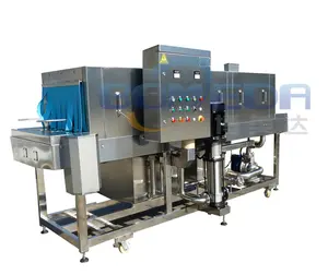 Automatic industrial basket cleaning machine pallet plastic crate washing machine for slaughter house