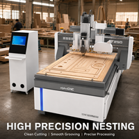 Solución de Producción Directa de Fábrica: Máquina CNC Router para Madera con Mesa de Carga Automática, para Anidamiento, Perforación y Corte