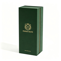Boîte cadeau de luxe rigide magnétique personnalisée avec logo pour vin, huile d'olive, cadre photo, aliments gourmands, avec logo en éponge/EVA