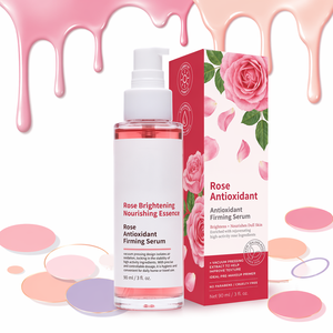 Siero <span class=keywords><strong>Viso</strong></span> OEM/ODM con Etichetta Privata, Estratto di Rosa Damascena Bulgarina, Olio di Rosa Canina, Acido Ialuronico, Squalano, Peptidi di Collagene, Vitamina E - Product Image 1