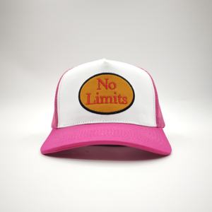 Richardson Style 112 Mesh Trucker Hat with Leather Patch and Custom Embroidery-Performance Cycling <b>Cap</b> - Product Image 3