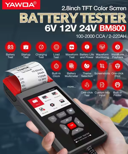 <span class=keywords><strong>Scanner</strong></span> automatique BM800 testeur de batterie de moto de voiture 6V 12V 24V analyseur de <span class=keywords><strong>chargeur</strong></span> de tension avec fonction d'impression - Product Image 2