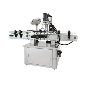 Tự động 4 bánh xe vít capper máy đóng nắp cho nhựa Vòng dầu gội chất tẩy rửa phun chai mỹ phẩm Jar - Product Image 1