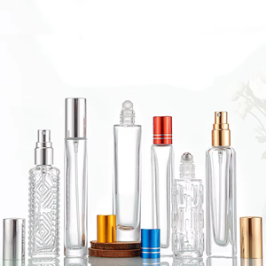 Wholesale 10ml 15ml Unique Transparent Empty <b>Glass</b> Roll <b>on</b> Bottles <b>Glass</b> Perfume Sspray Bottles - Product Image 6