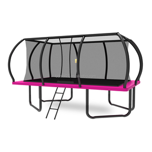 <span class=keywords><strong>Trampoline</strong></span> rectangulaire Zoshine 10x17FT avec poteaux courbes, cadre robuste, filet de sécurité, échelle antidérapante, <span class=keywords><strong>mousse</strong></span> en polypropylène - Product Image 6