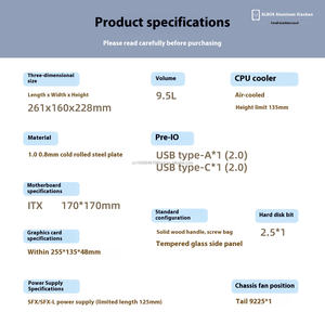 <span class=keywords><strong>ALBOX</strong></span> E70, caja de host pequeña ITX de inserción directa, fuente de alimentación SFX, Mini portátil de mano de 9L, USB fresco, aluminio, pequeño, para el Non-A4C24U35 - Product Image 3