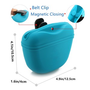 Custom Reusable Travel Silicone Pet Training Pouch With Belt Silicone <b>Dog</b> Treat Pouch - Product Image 4