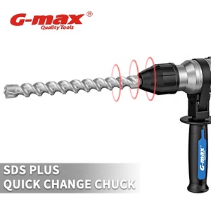 Marteau <span class=keywords><strong>perforateur</strong></span> électrique <span class=keywords><strong>SDS</strong></span> Plus HERZO 1500W, marteau de démolition rotatif pour usage industriel, perceuse à percussion électrique 220V - Product Image 2