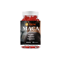 Gummies à la racine de Maca pour la confiance en soi et le bien-être féminin, complément alimentaire végétal pour soutenir les courbes, 60 unités