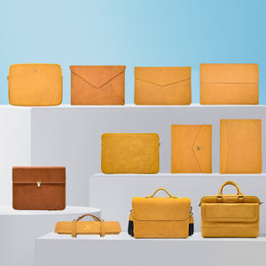 Sac messager en cuir Crazy Horse véritable vintage unisexe mallette rigide pour ordinateur portable pour hommes et femmes d'affaires - Product Image 2