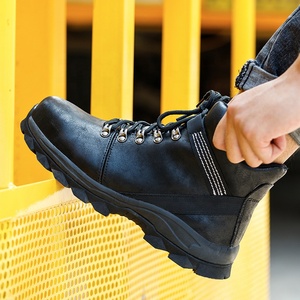 Wholesale High Quality Steel Toe Anti-smashing Indestructible Safety Shoes Water-proof Oil Resistant <strong>Winter</strong> Autumn <strong>Work</strong> <strong>Boots</strong> - Product Image 4