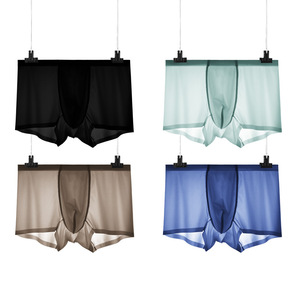 <span class=keywords><strong>Slip</strong></span> Boxer traspiranti da <span class=keywords><strong>uomo</strong></span> trasparenti senza cuciture personalizzati con vestibilità comoda - Product Image 1
