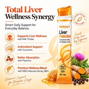 Liver Protection Jelly Sticks Milk Thistle Curcumin Piperine <strong>MGO</strong> 260+ <strong>Manuka</strong> <strong>Honey</strong> Antioxidant Daily Liver Wellness Supplement - Product Image 2