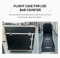 Écran LED pour cabine DJ, bar nocturne, intérieur, P2.5, écran LED incurvé pour table de DJ, exposition LED avec haut-parleur